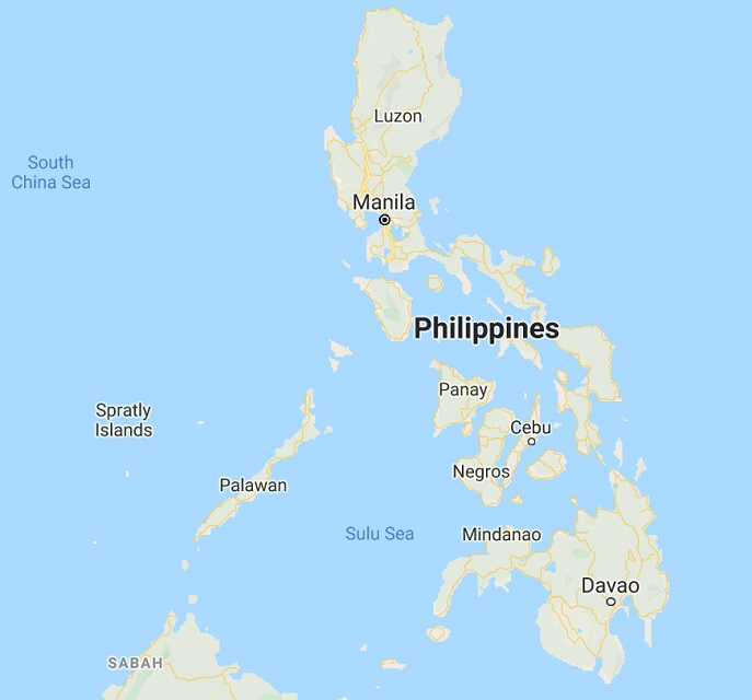 Philippines Map.